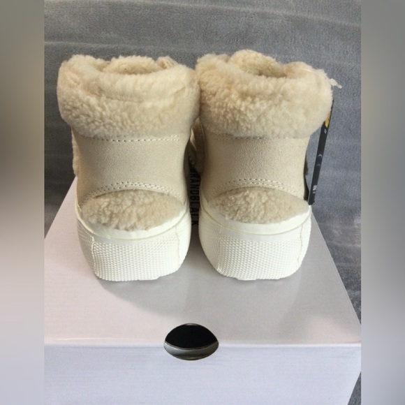 Brandblack Capo Faux Shearling Ankle Sneaker Size 6 - Picture 5 of 13